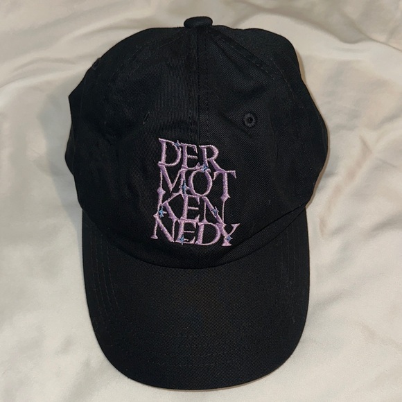 Dermot Kennedy Black Cap with Purple Embroidery - Picture 1 of 4